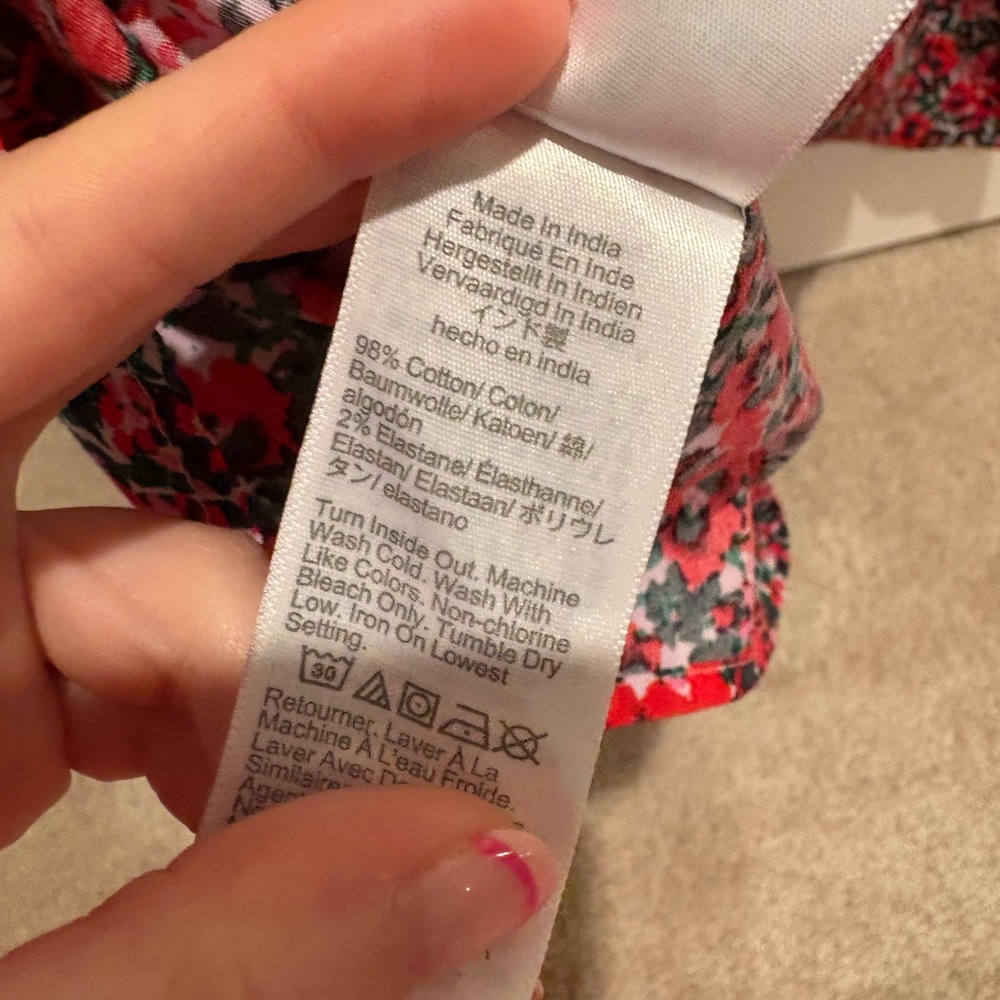 NWT Printed J Crew Blouse - Picture 7 of 8